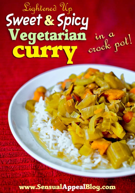 Vegetarian Crock Pot Recipes Healthy
 Crock Pot Recipe Lightened Up Sweet & Spicy Ve arian Curry