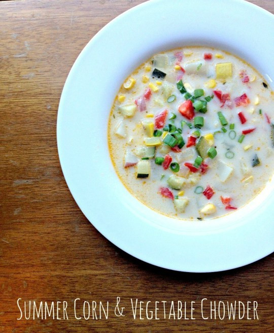 Vegetarian Summer Corn Chowder
 Summer Corn and Ve able Chowder Rosemarried Rosemarried