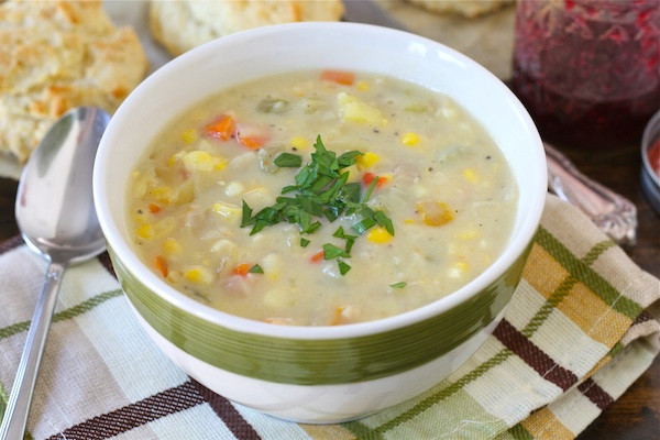 Vegetarian Summer Corn Chowder
 Corn Chowder Recipe Ve arian Corn Chowder