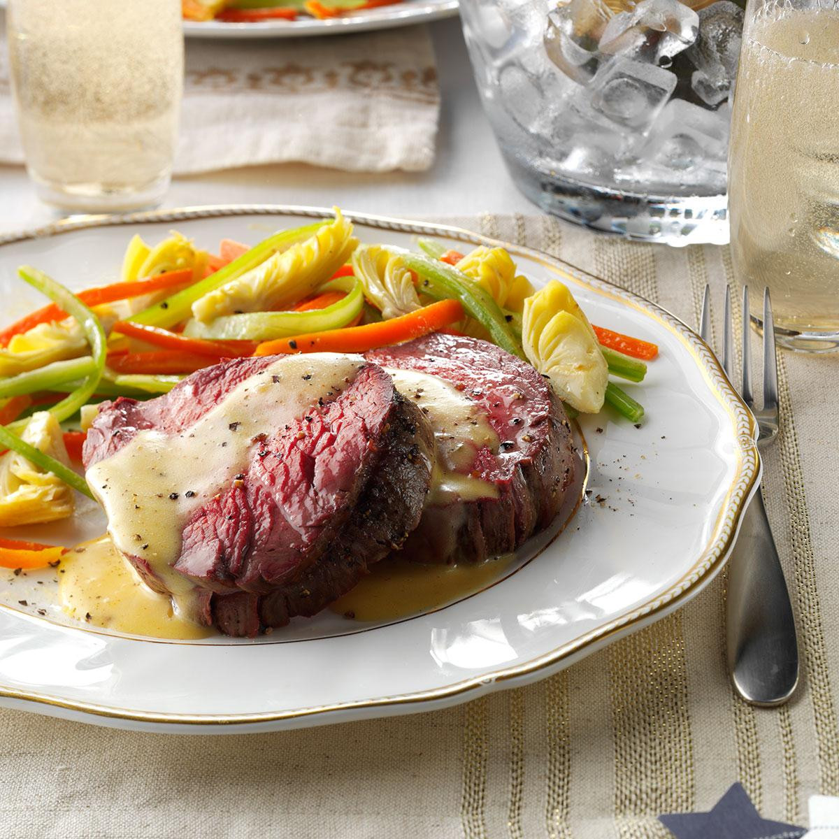 Veggies For Easter Dinner
 Beef Tenderloin with Sauteed Ve ables Recipe