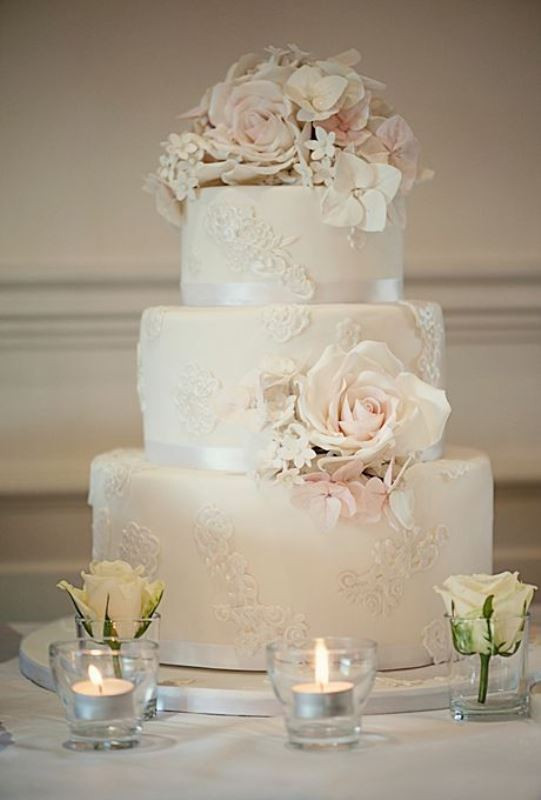 Vintage Style Wedding Cakes
 Picture chic vintage style wedding cakes with an old