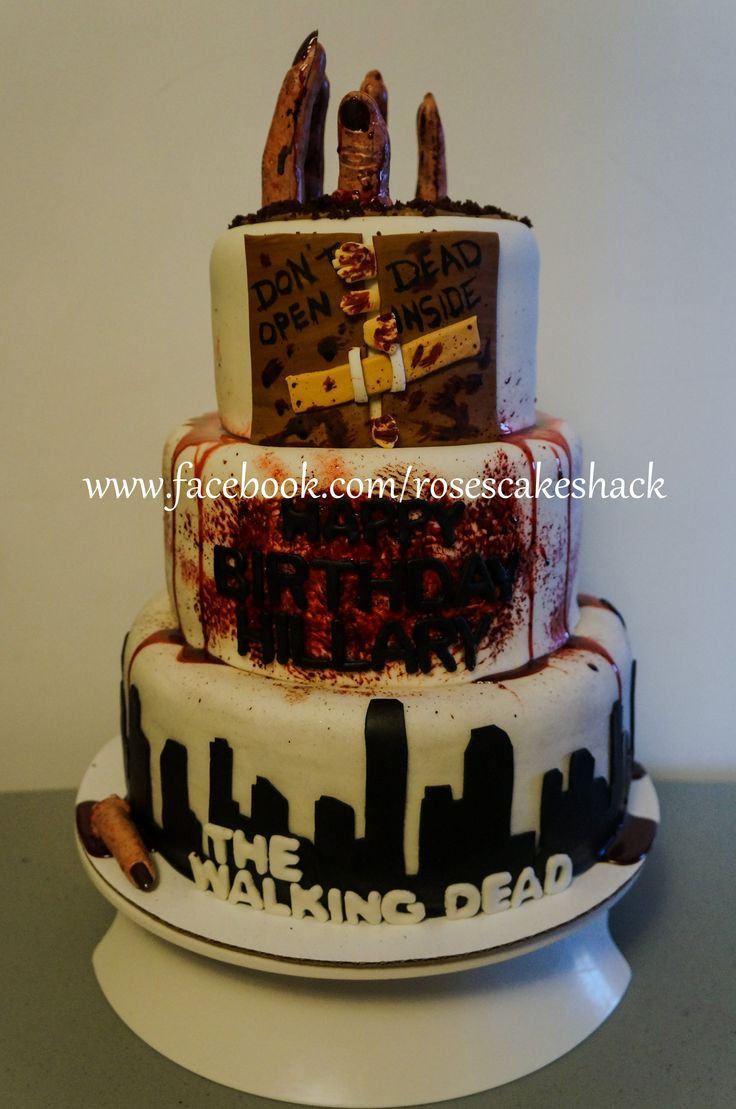 Walking Dead Wedding Cakes
 The Walking Dead Cake Rose s Cake Shack