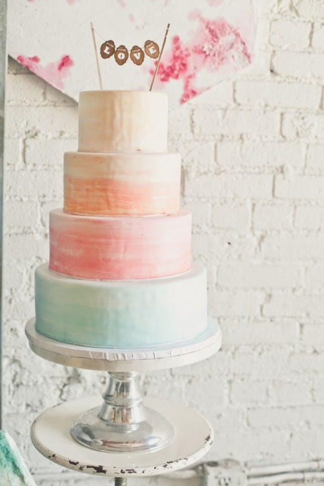 Watercolor Wedding Cakes
 22 Watercolor Cakes Almost Too Pretty to Eat