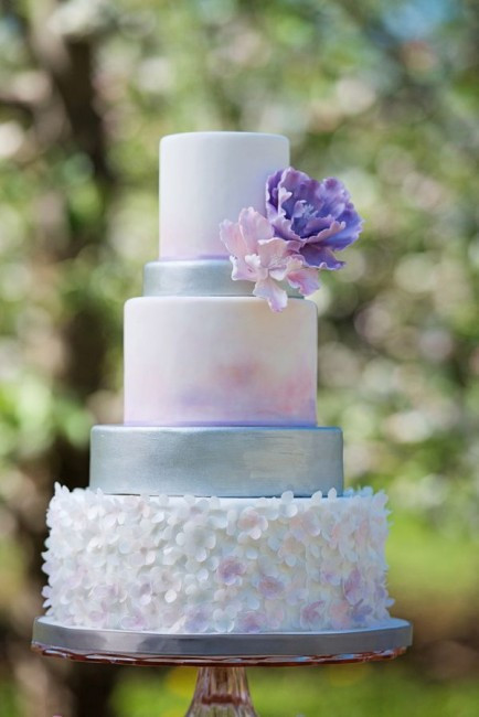 Watercolor Wedding Cakes
 Wedding Cake Wednesday Watercolor Cakes
