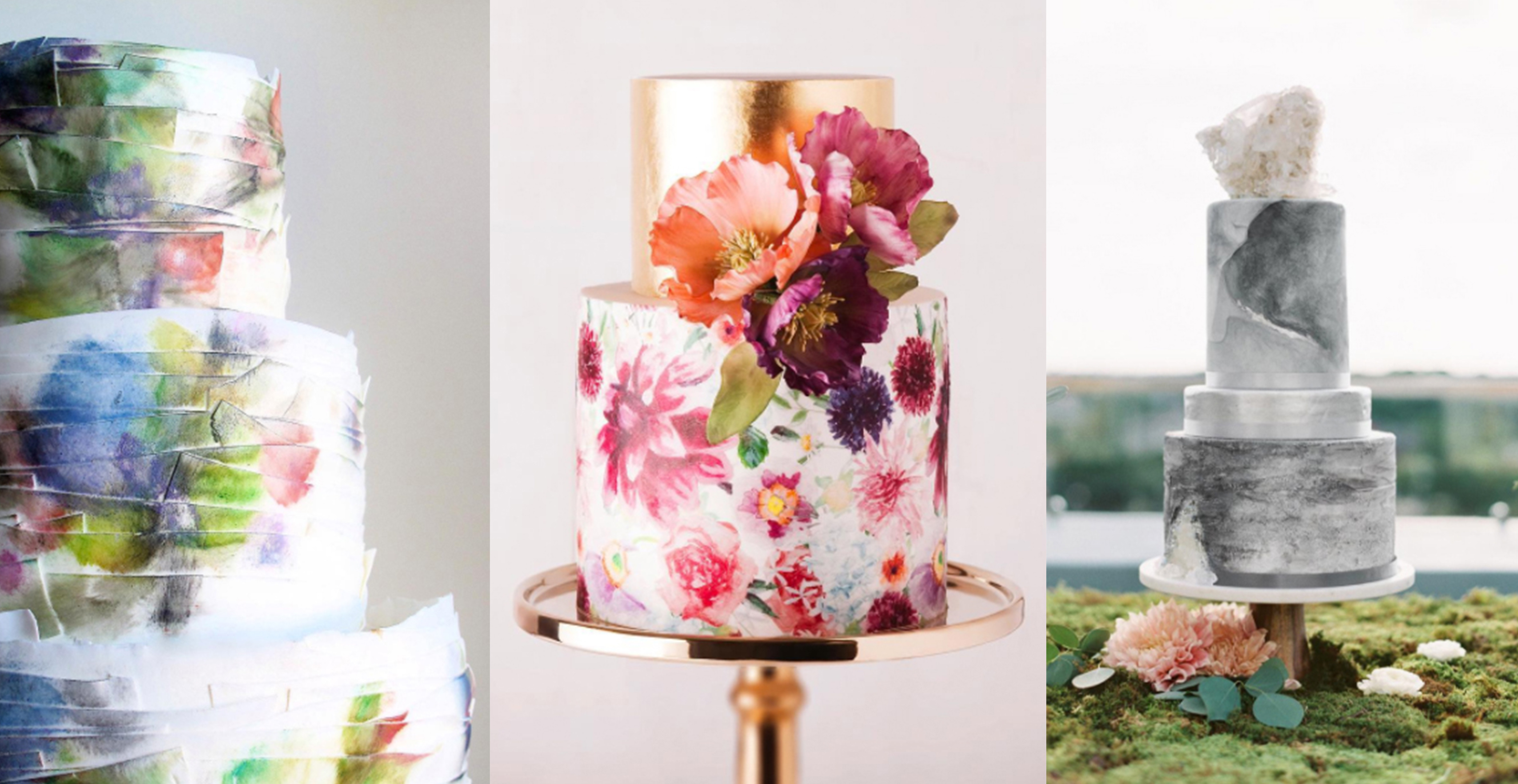 Watercolor Wedding Cakes
 26 Watercolor Wedding Cakes That Will Take Your Breath