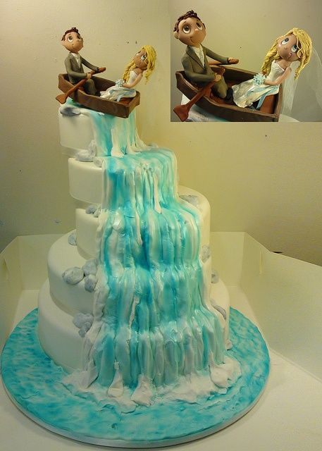 Waterfalls Wedding Cakes
 25 best ideas about Waterfall cake on Pinterest