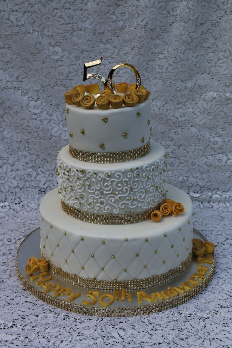 Wedding Anniversary Cakes Ideas
 50Th Wedding Anniversary Cake CakeCentral