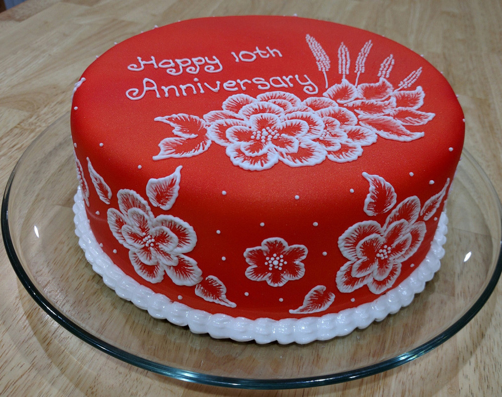 Wedding Anniversary Cakes Images
 10th Anniversary cake