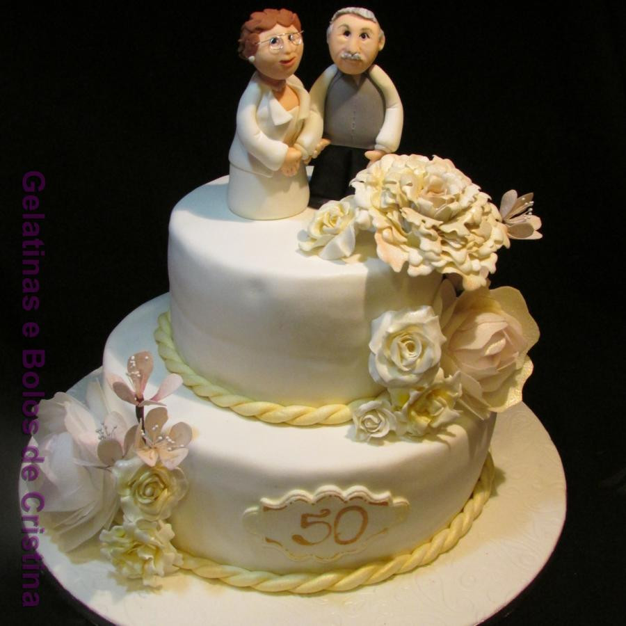 Wedding Anniversary Cakes Images
 50th Wedding Anniversary Cake cake by Cristina Arévalo