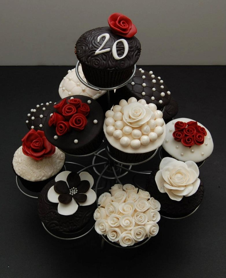 Wedding Anniversary Cupcakes Ideas
 20Th Wedding Anniversary Cupcakes CakeCentral