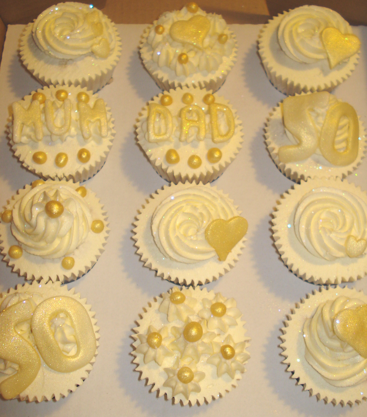 Wedding Anniversary Cupcakes Ideas
 1000 images about 50th Wedding Anniversary Ideas on
