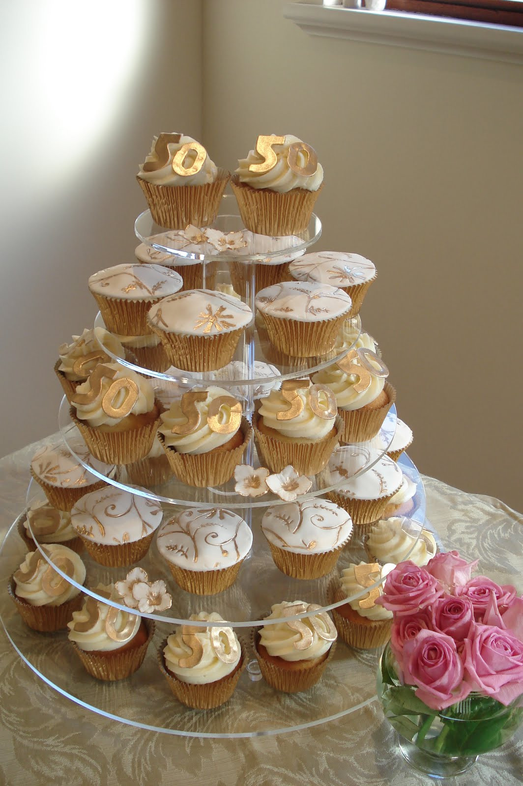 Wedding Anniversary Cupcakes Ideas
 Wonderful World of Cupcakes Cupcakes for a 50th Wedding