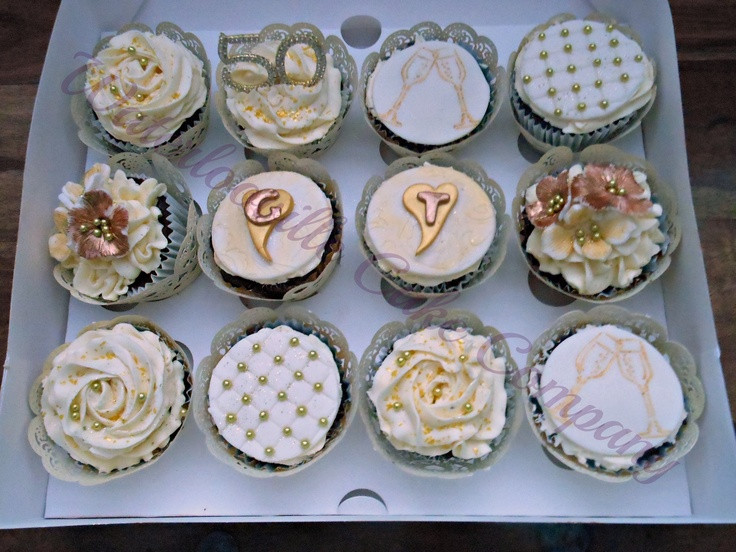 Wedding Anniversary Cupcakes Ideas
 56 best 50th Anniversary Ideas images on Pinterest