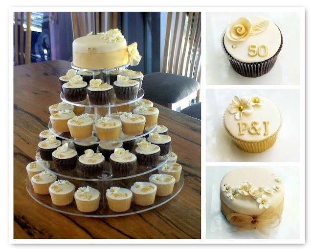 Wedding Anniversary Cupcakes Ideas
 74 best images about 50th Wedding Anniversary Ideas on