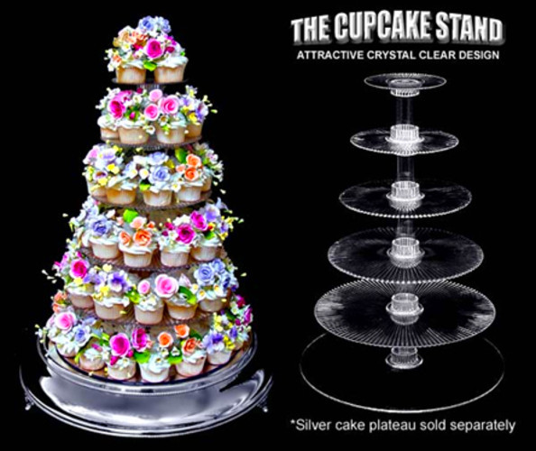 Wedding Cake And Cupcakes Stand
 Cupcake Wedding Cake Stand Wedding and Bridal Inspiration