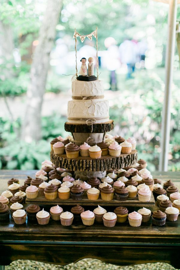 Wedding Cake And Cupcakes Stand
 47 Adorable and Yummy Cupcake Display Ideas for Your