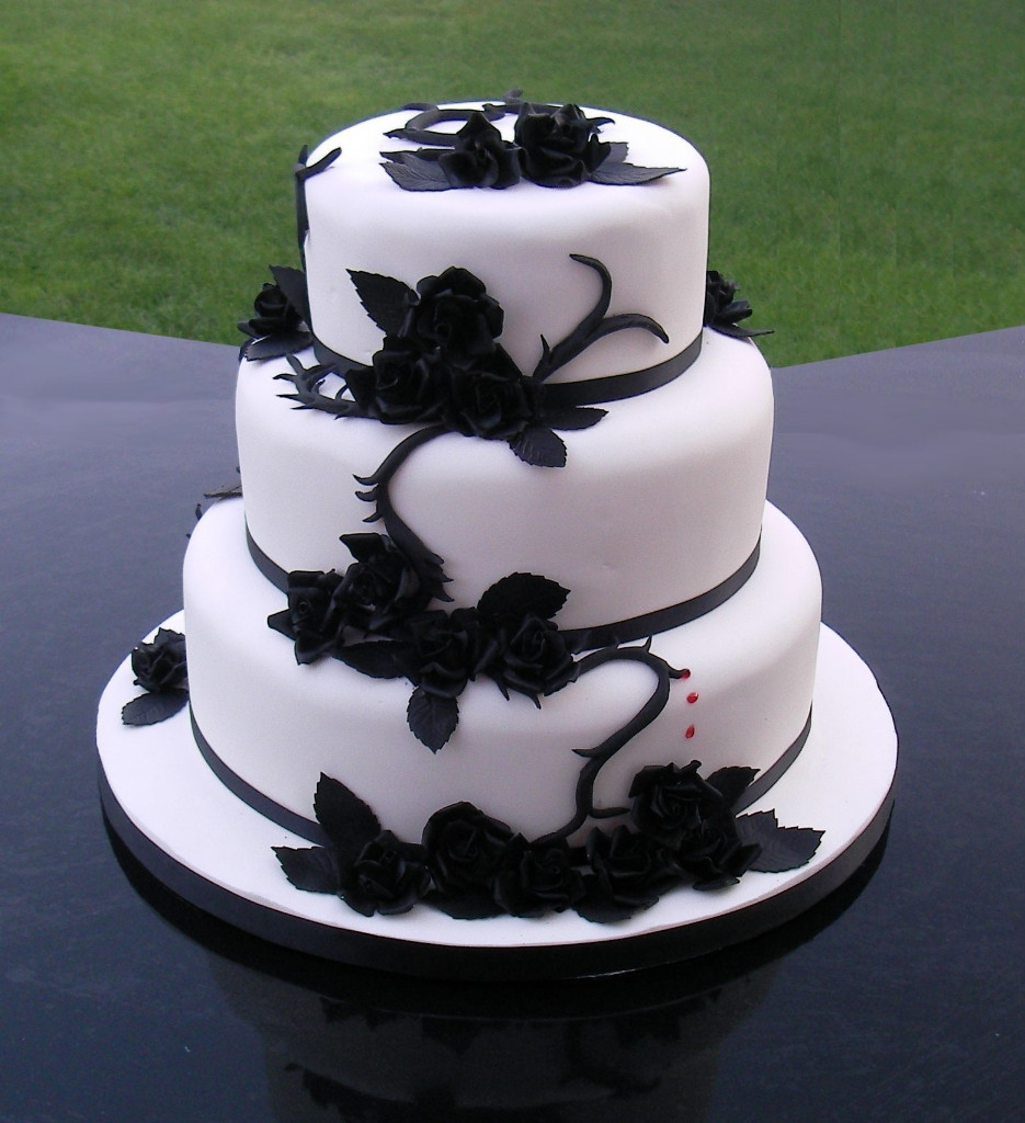 Wedding Cake Black And White
 Amazing Black And White Wedding Cakes [40 Pic] Awesome