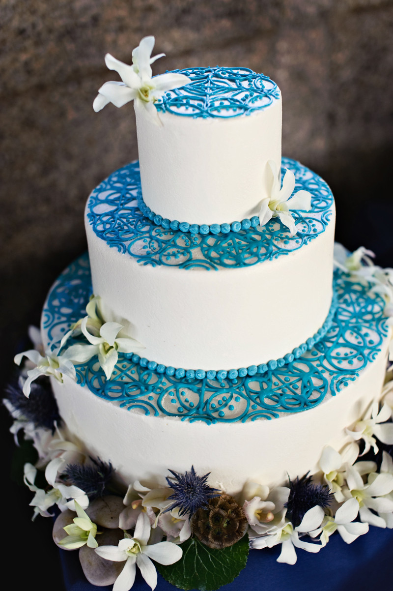 Wedding Cake Blue And White
 blue and white wedding cakes