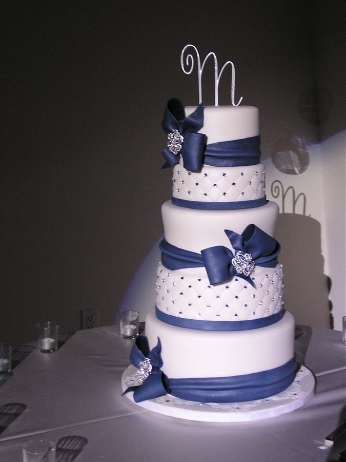 Wedding Cake Blue And White
 25 best ideas about Blue white weddings on Pinterest