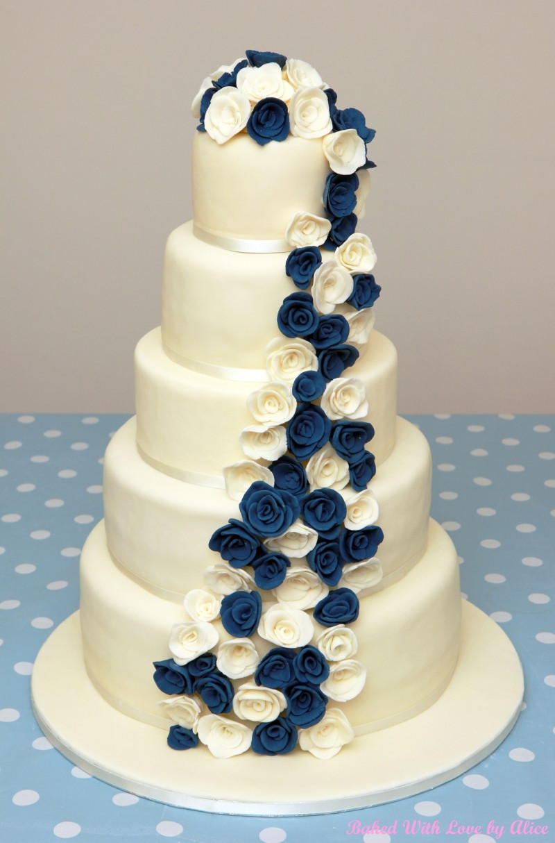 Wedding Cake Blue And White
 Wedding Cakes Somerset