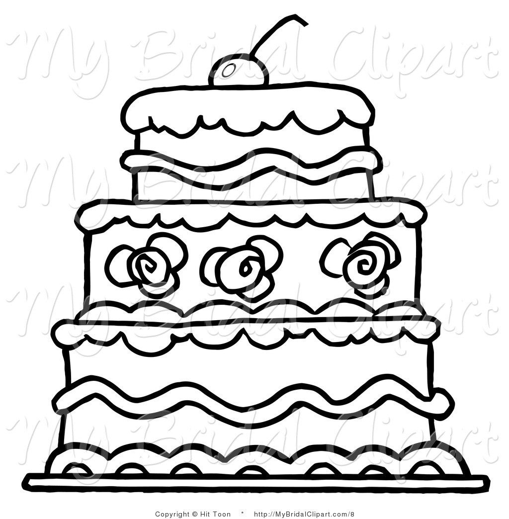 Wedding Cake Clipart Black And White
 Modern Wedding Cake Clip Art
