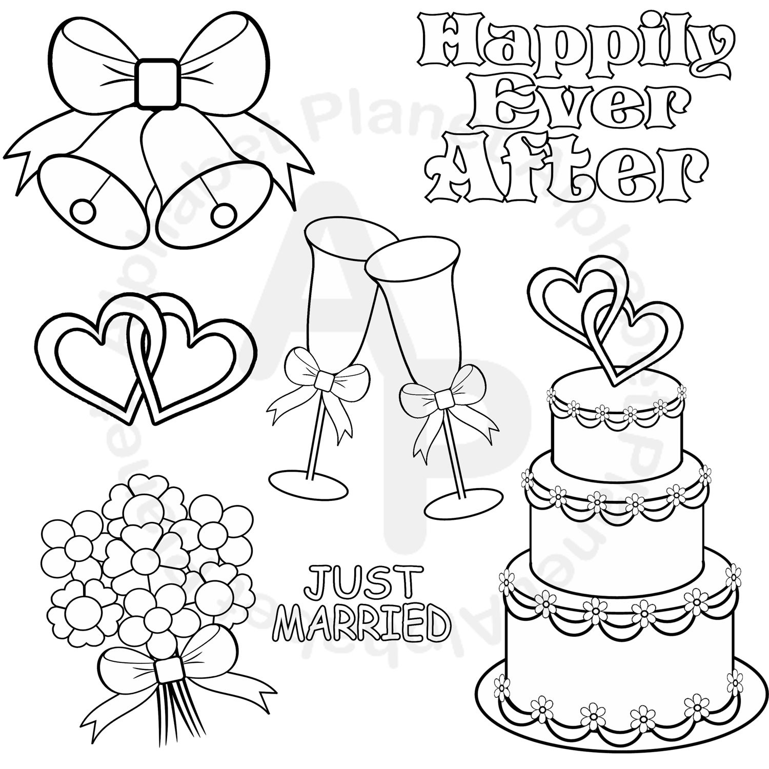 Wedding Cake Clipart Black And White
 Black And White Wedding Clipart – 101 Clip Art