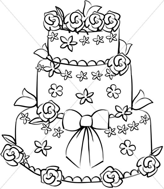 Wedding Cake Clipart Black And White
 Christian Wedding Clipart Christian Wedding