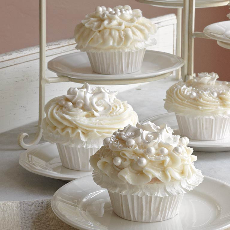 Wedding Cake Cupcake Recipes
 Wedding Cake Cupcakes Recipe