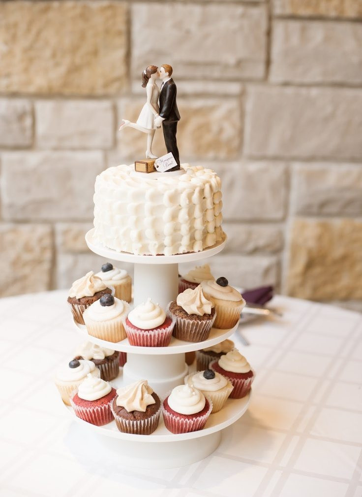 Wedding Cake Cupcakes
 Wedding Cupcakes Perfect Vow Renewal Cake