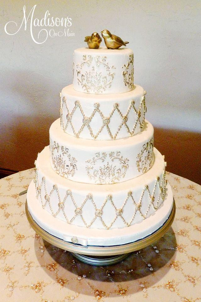 Wedding Cake Gold And White
 Gold Wedding White & Gold Wedding Cakes Weddbook