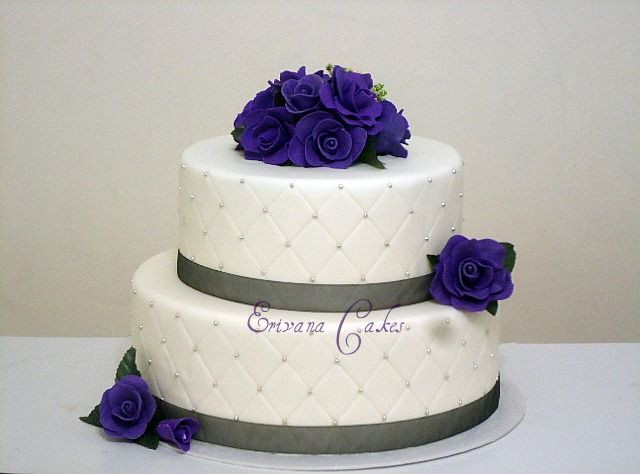 Wedding Cake Purple And White
 1000 images about purple wedding ideas on Pinterest