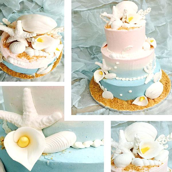 Wedding Cake Recipe From Scratch
 Bech Bkery Ll Specil Occsions Wedding Cakes With Cupcakes