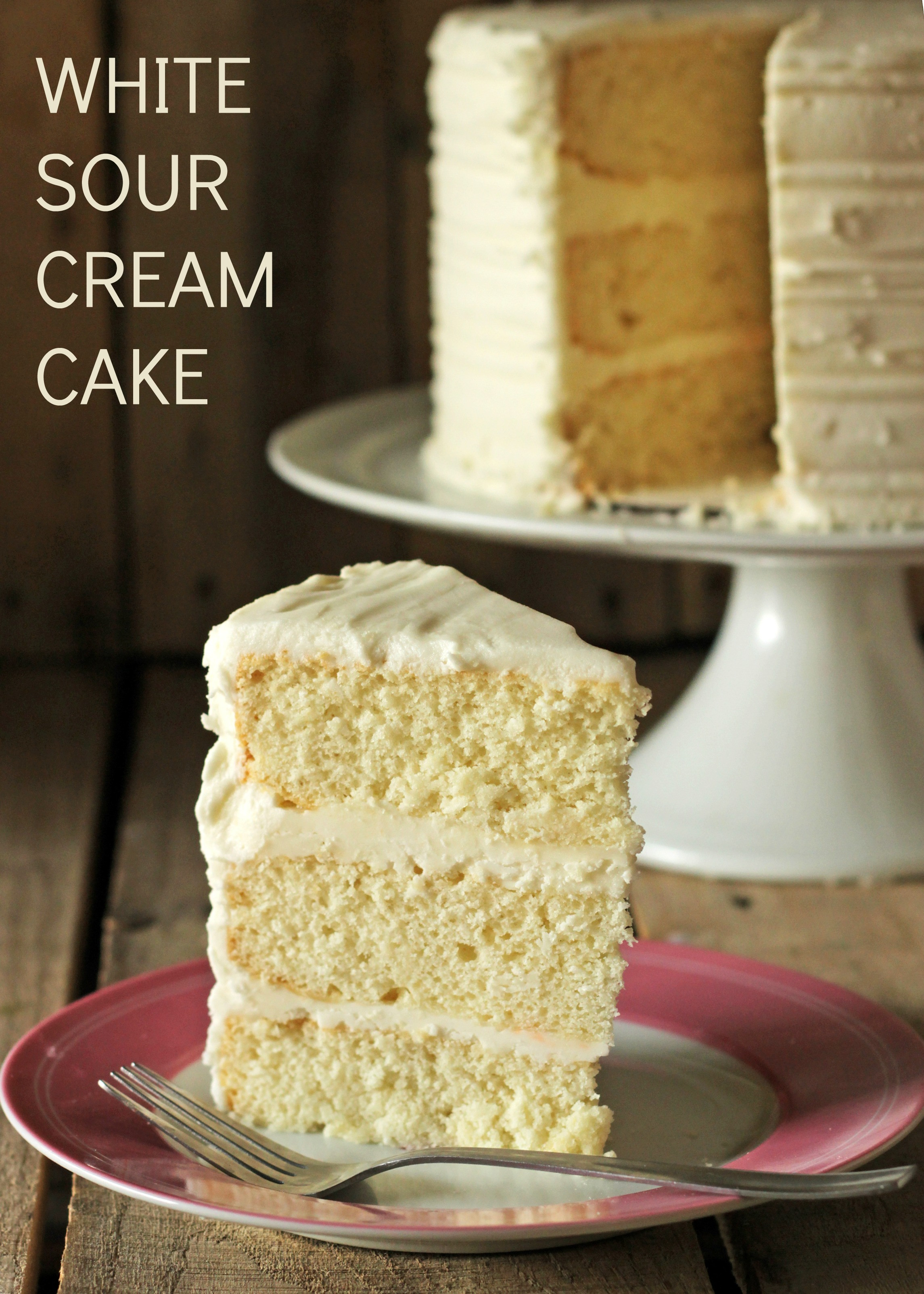 Wedding Cake Recipe Using Cake Mix
 White Sour Cream Cake Recipe • CakeJournal