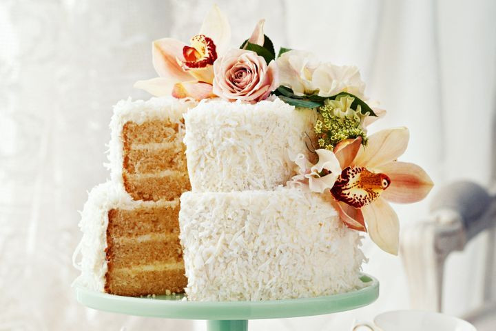 Wedding Cake Recipes For Tiered Cakes
 Two tier coconut milk layer cake