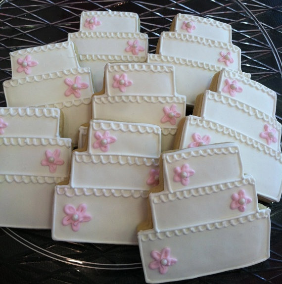 Wedding Cake Sugar Cookies
 119 best images about wedding on Pinterest