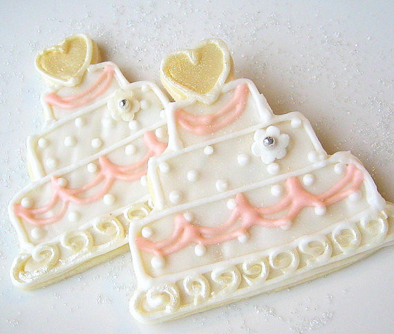 Wedding Cake Sugar Cookies
 Wedding Cookie Favor Wedding Cake Sugar Cookies All