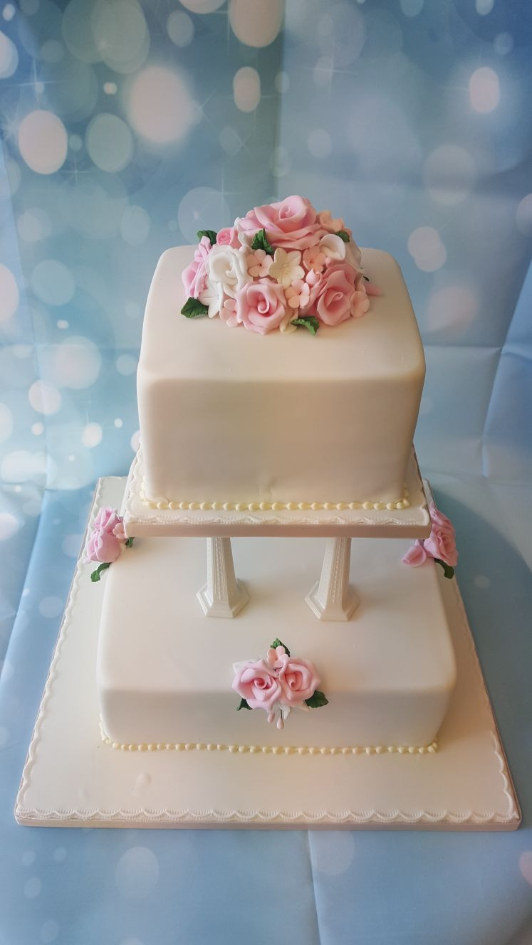 Wedding Cakes 2 Tier
 2 Tier Wedding cake Ravens Bakery of Es Ltd