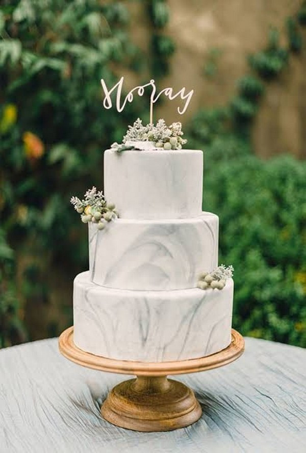 Wedding Cakes 2018
 15 Simple but Elegant Wedding Cakes for 2018