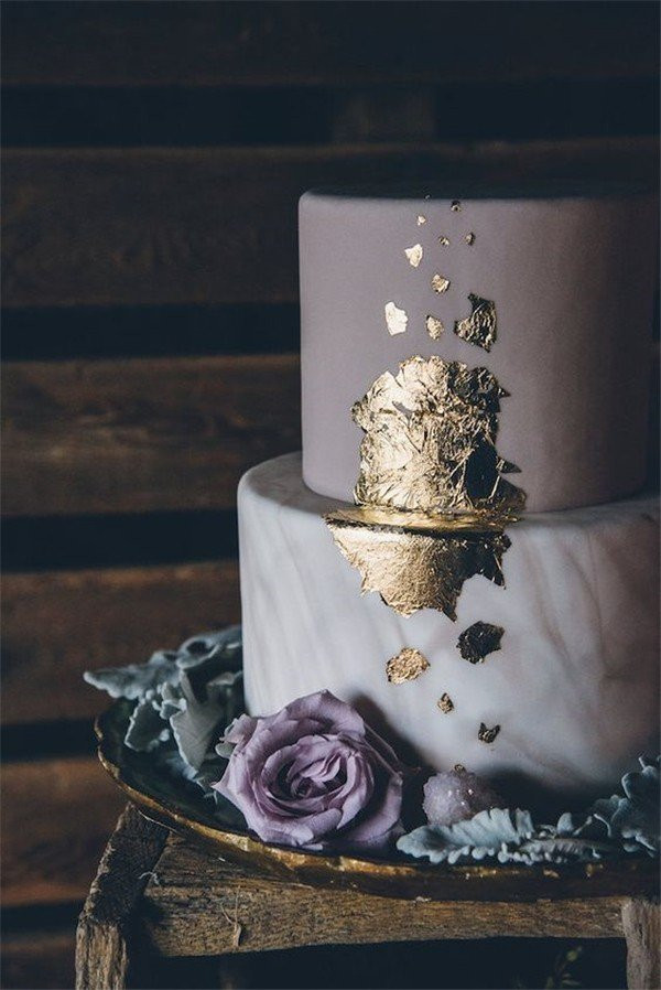 Wedding Cakes 2018
 Trending 15 Creative Metallic Wedding Cakes for 2018 Oh