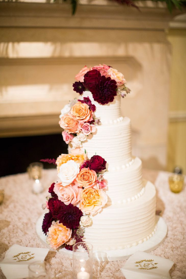 Wedding Cakes Arlington Tx
 A Romantic Glam Fall Wedding at Arlington Hall in Dallas