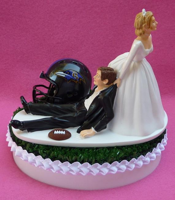 Wedding Cakes Baltimore
 Wedding Cake Topper Baltimore Ravens Football Themed Sports