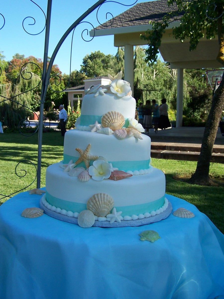 Wedding Cakes Beach Themed
 Beach Theme Wedding Cake CakeCentral