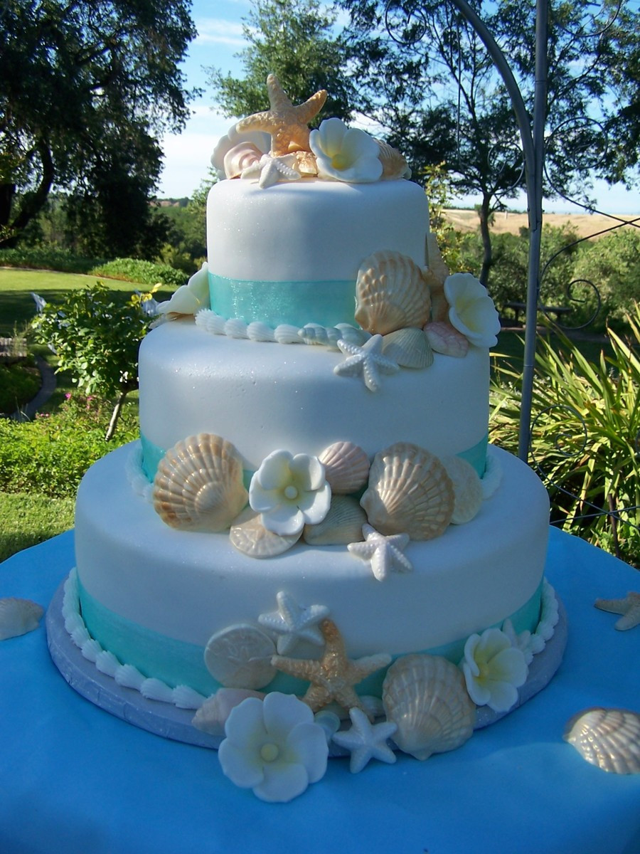 Wedding Cakes Beach Themed
 Beach Theme Wedding Cake CakeCentral