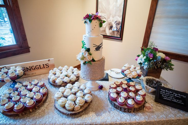 Wedding Cakes Bend Oregon
 Dessert & Cake table by Foxtail Bakeshop in Bend Oregon
