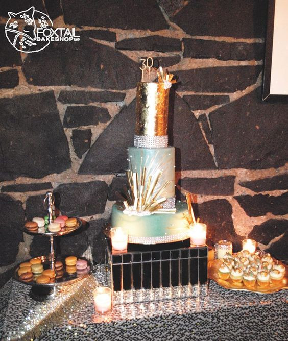 Wedding Cakes Bend Oregon
 Great Gatsby Inspired Cake The Black Smith Bend Oregon