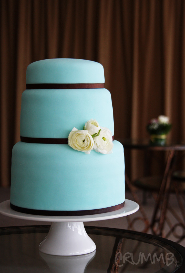 Wedding Cakes Blue
 A&R’s Tiffany blue wedding cake