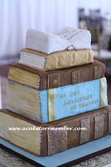 Wedding Cakes Books
 Stack of Books Wedding Cake