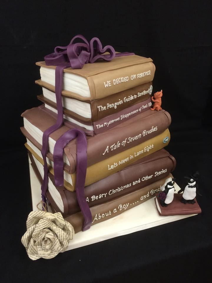 Wedding Cakes Books
 Bespoke Penguin Book wedding cake Cakes For All UK