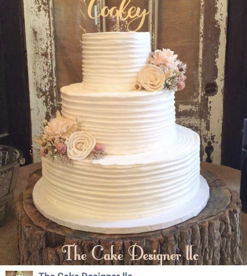 Wedding Cakes Buttercream Frosting
 Rustic Buttercream Wedding Cake CakeCentral