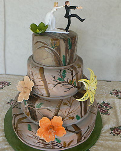 Wedding Cakes Camouflage
 Wedding Cakes Camo Wedding Cake Toppers